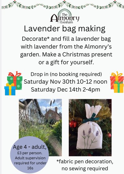 Lavender bag making